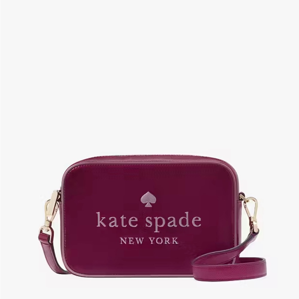 Kate Spade Dark Raspberry Oh Snap Mini Camera Bag New With Tag